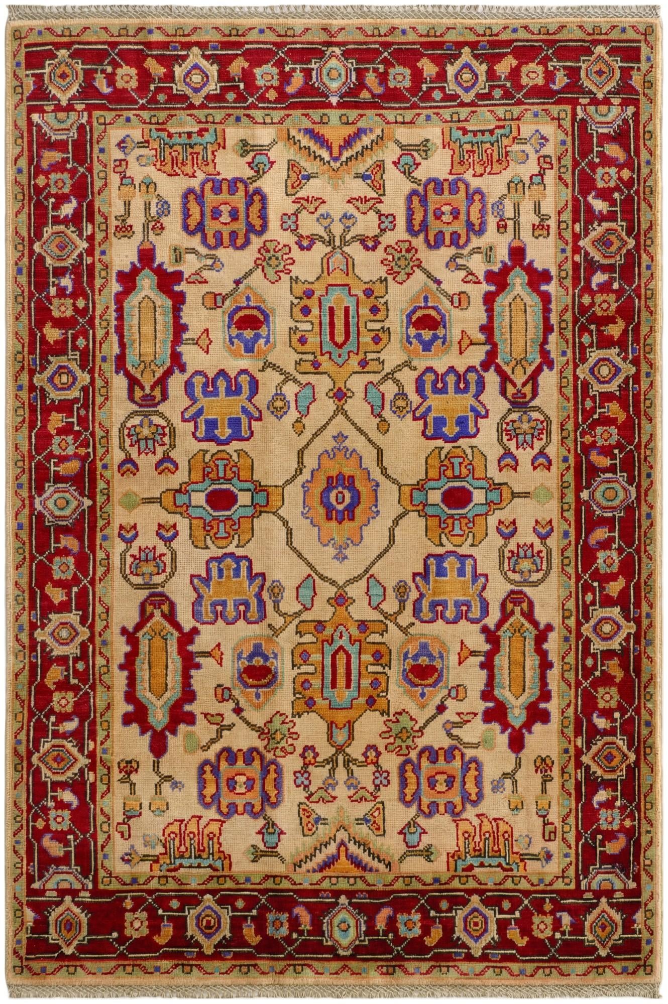 4' 1 x 6' Hand Knotted Kazak Rug