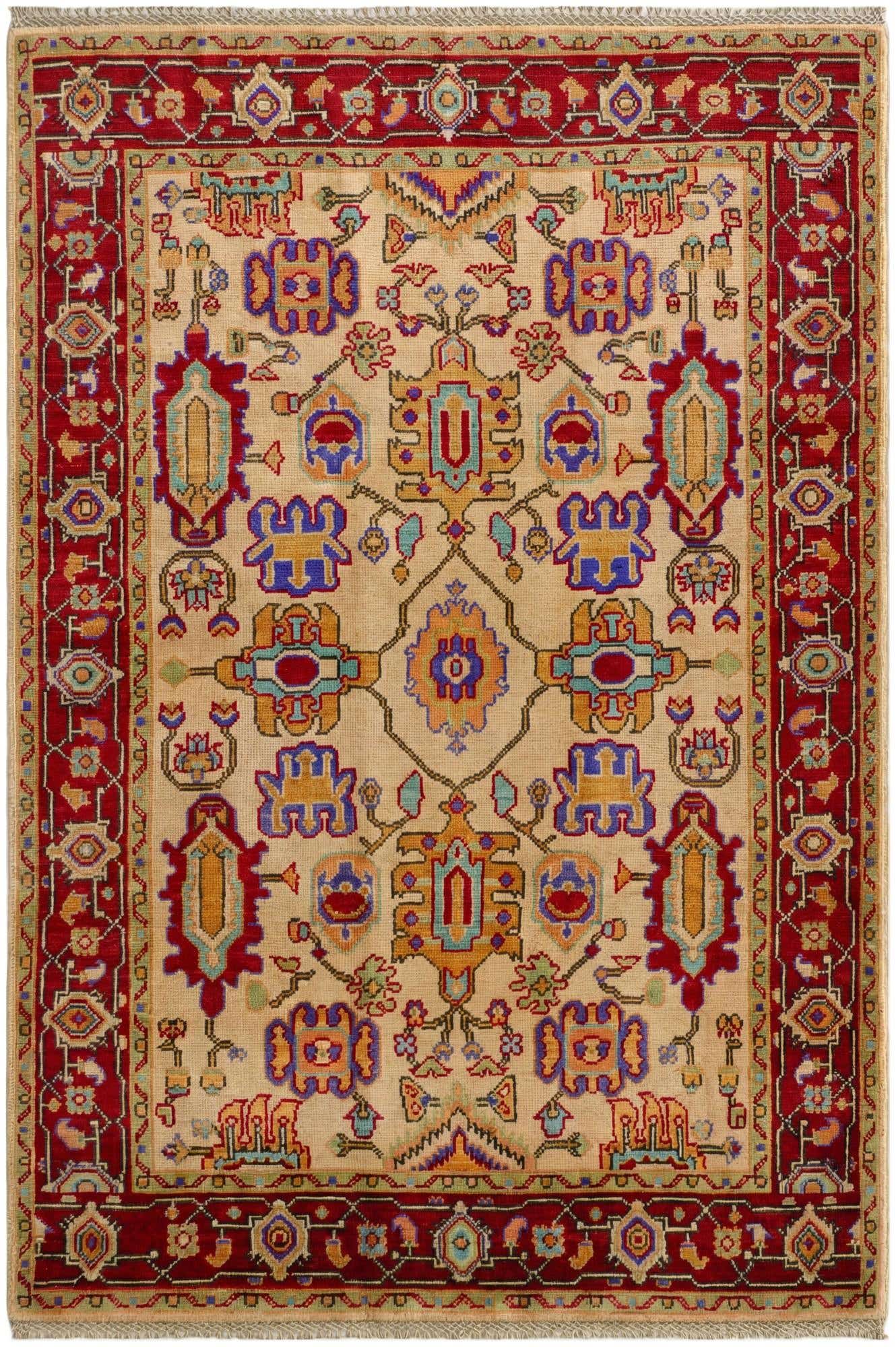 4' 1 x 6' Hand Knotted Kazak Rug