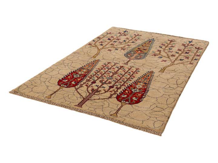 3' 3 x 4' 9 Hand Knotted Kazak Rug