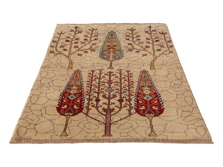 3' 3 x 4' 9 Hand Knotted Kazak Rug