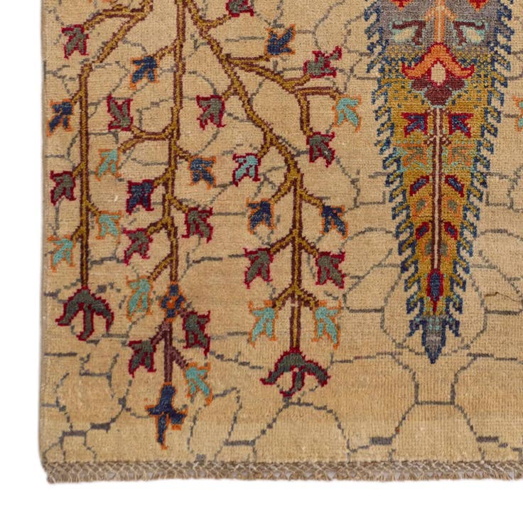 Detail image of 3' 3 x 4' 9 Hand Knotted Kazak Rug