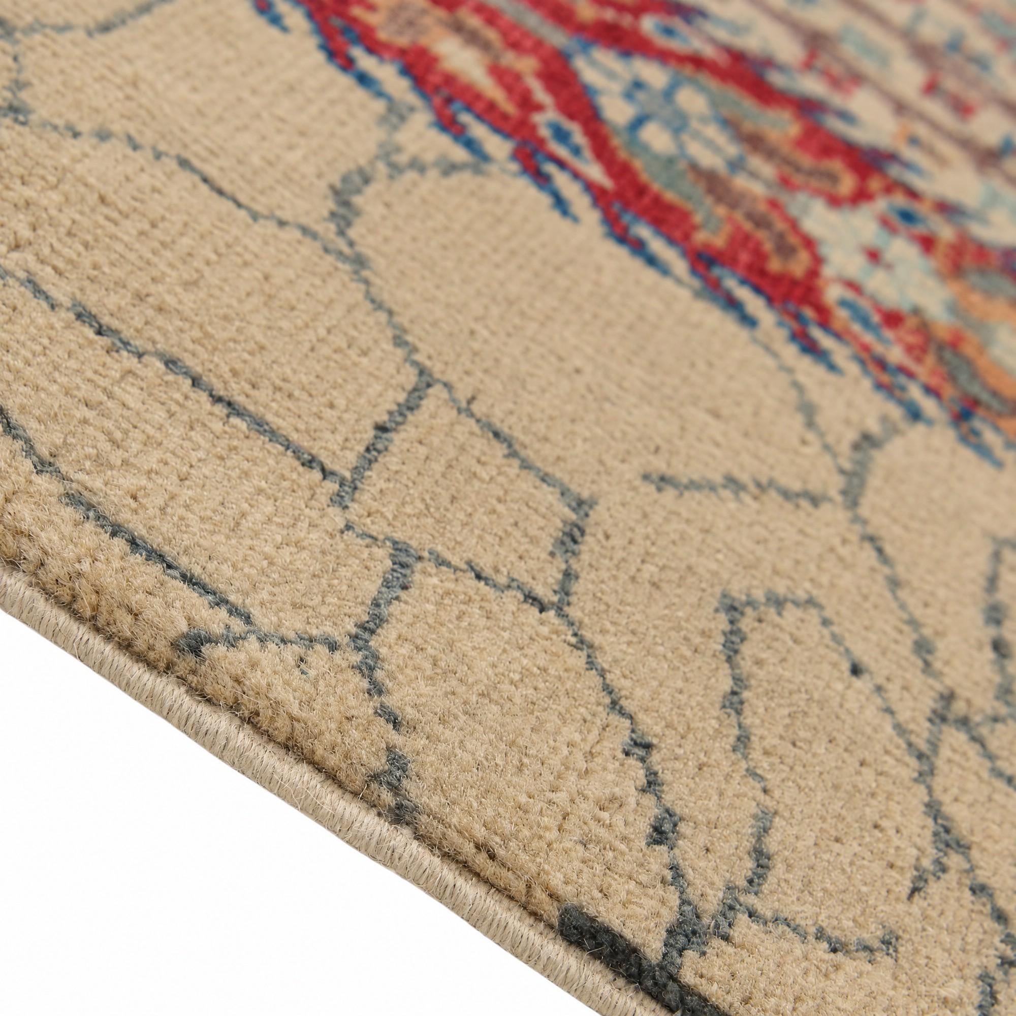 100cm x 145cm Hand Knotted Kazak Rug