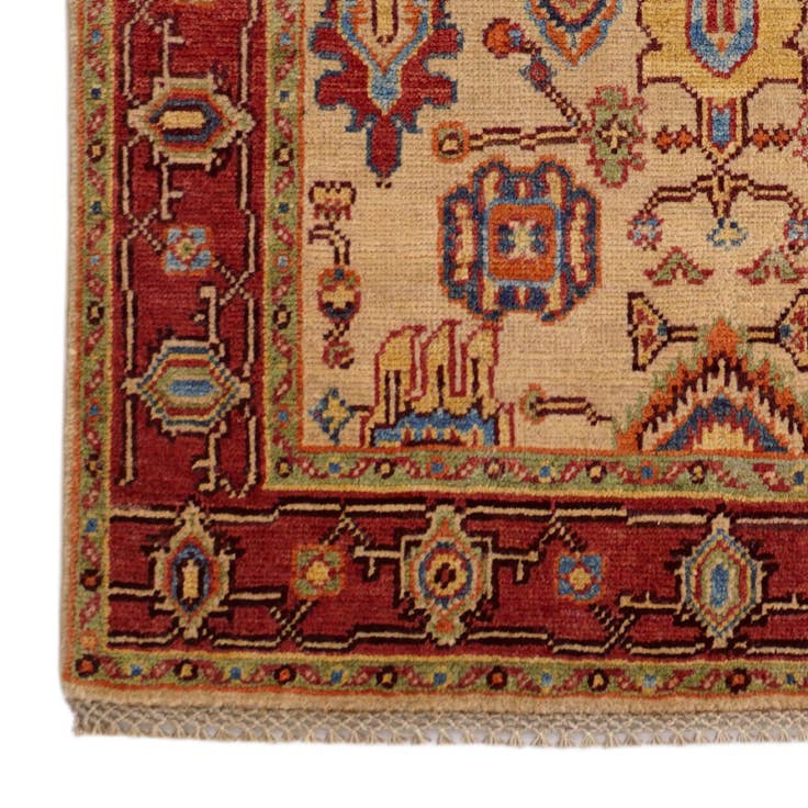 Detail image of 2' 11 x 5' 2 Hand Knotted Kazak Rug