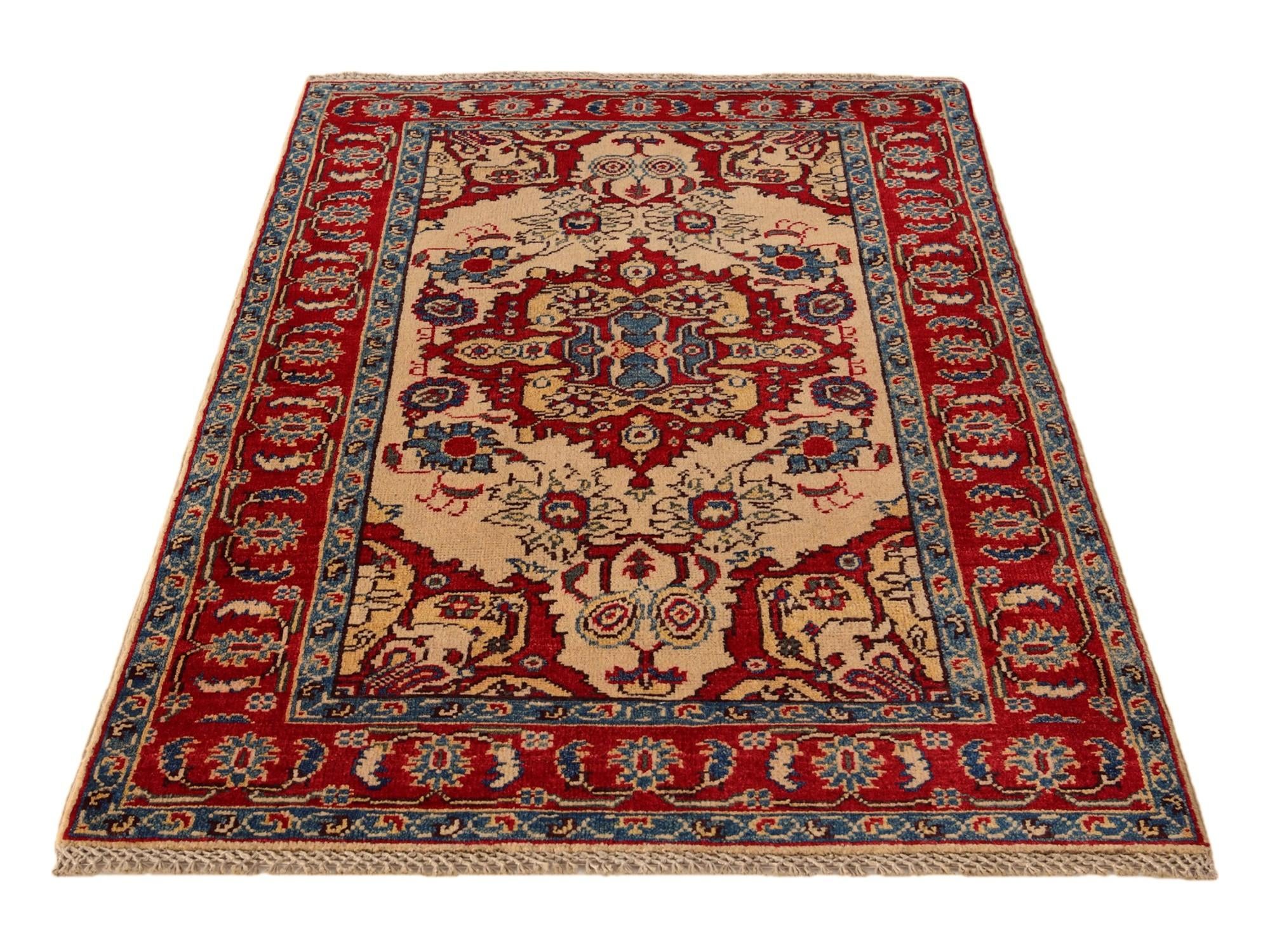 2' 11 x 4' 11 Hand Knotted Kazak Rug