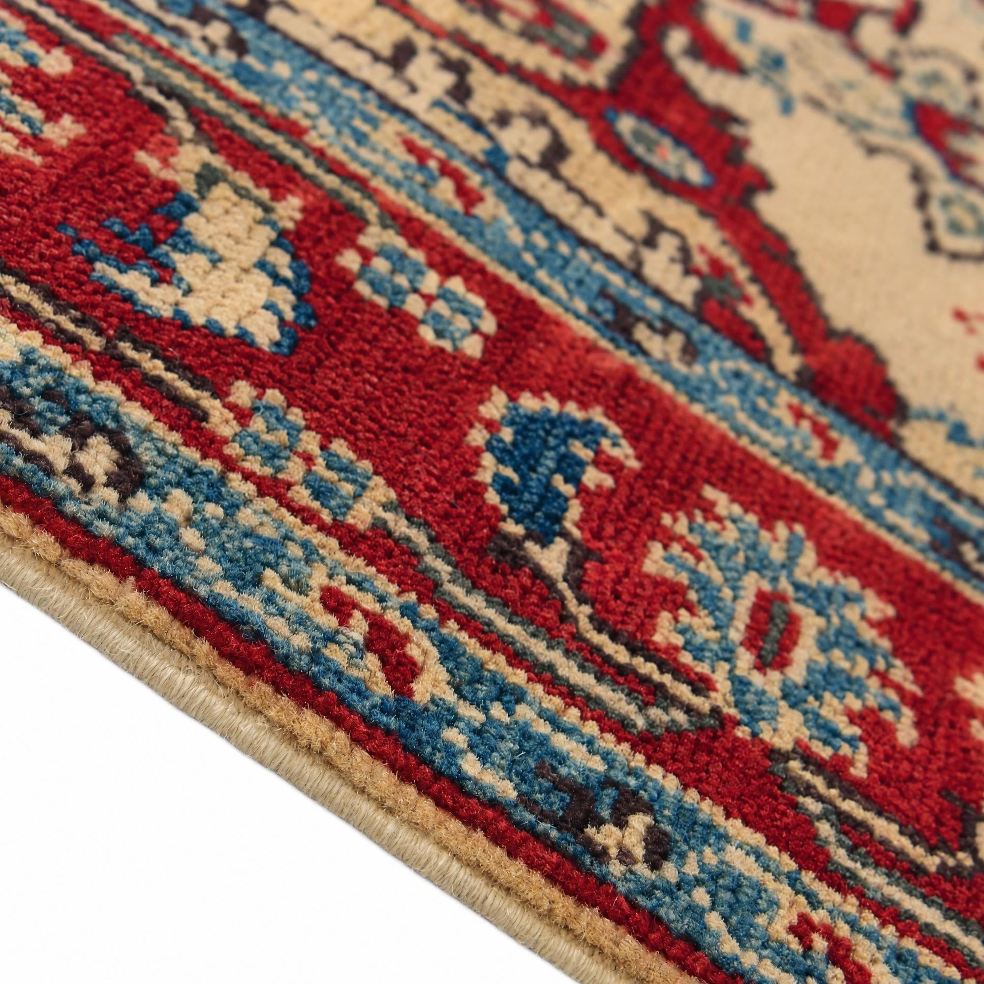 Detail image 8 of 11: 2' 11 x 4' 11 Hand Knotted Kazak Rug