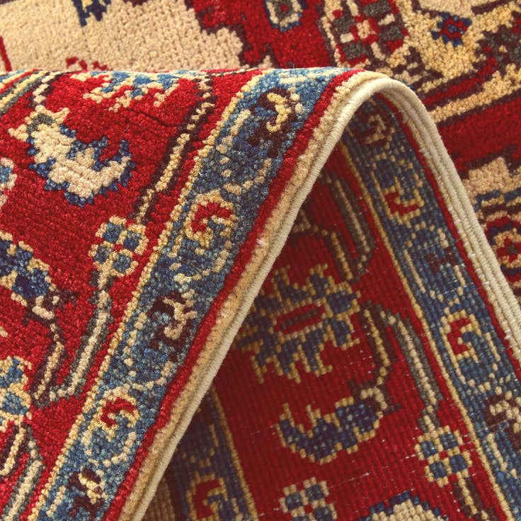 Detail image of 2' 11 x 4' 11 Hand Knotted Kazak Rug