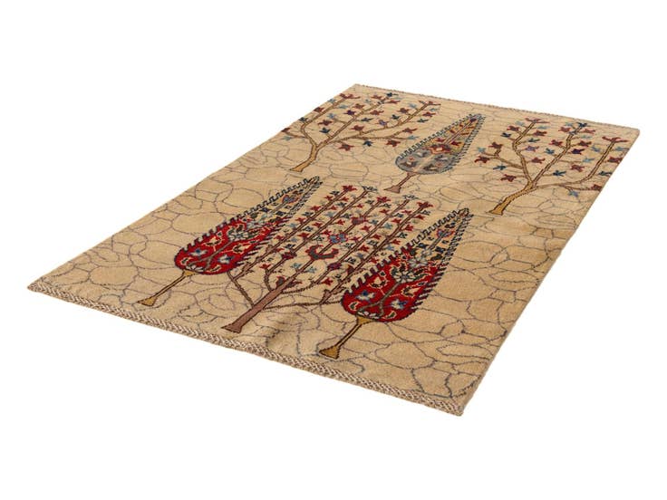 Detail image of 3' 2 x 5' Hand Knotted Kazak Rug
