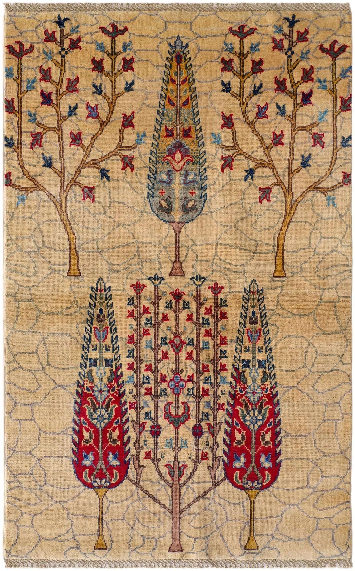 3' 2 x 5' Hand Knotted Kazak Rug