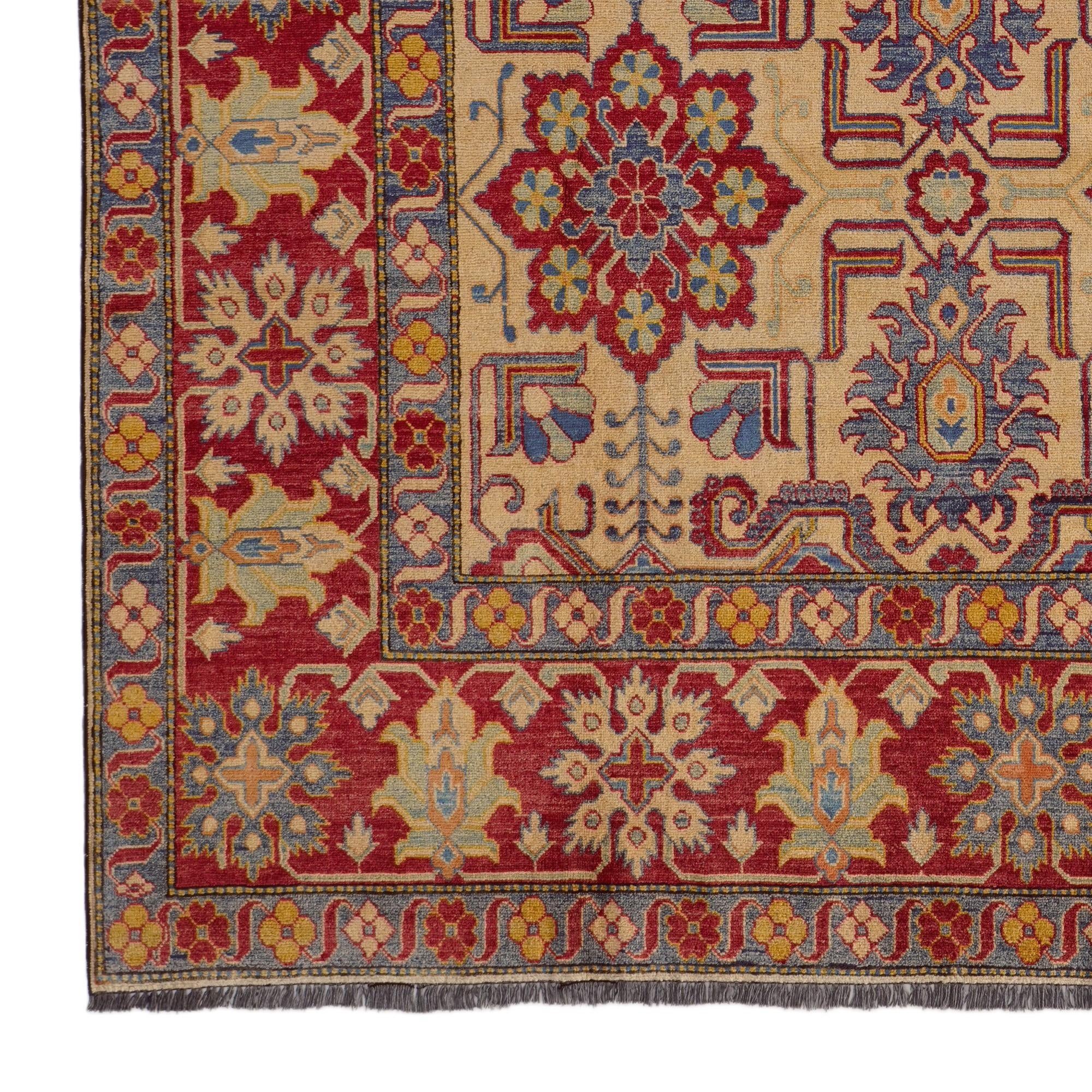 7' 6 x 10' Hand Knotted Kazak Rug