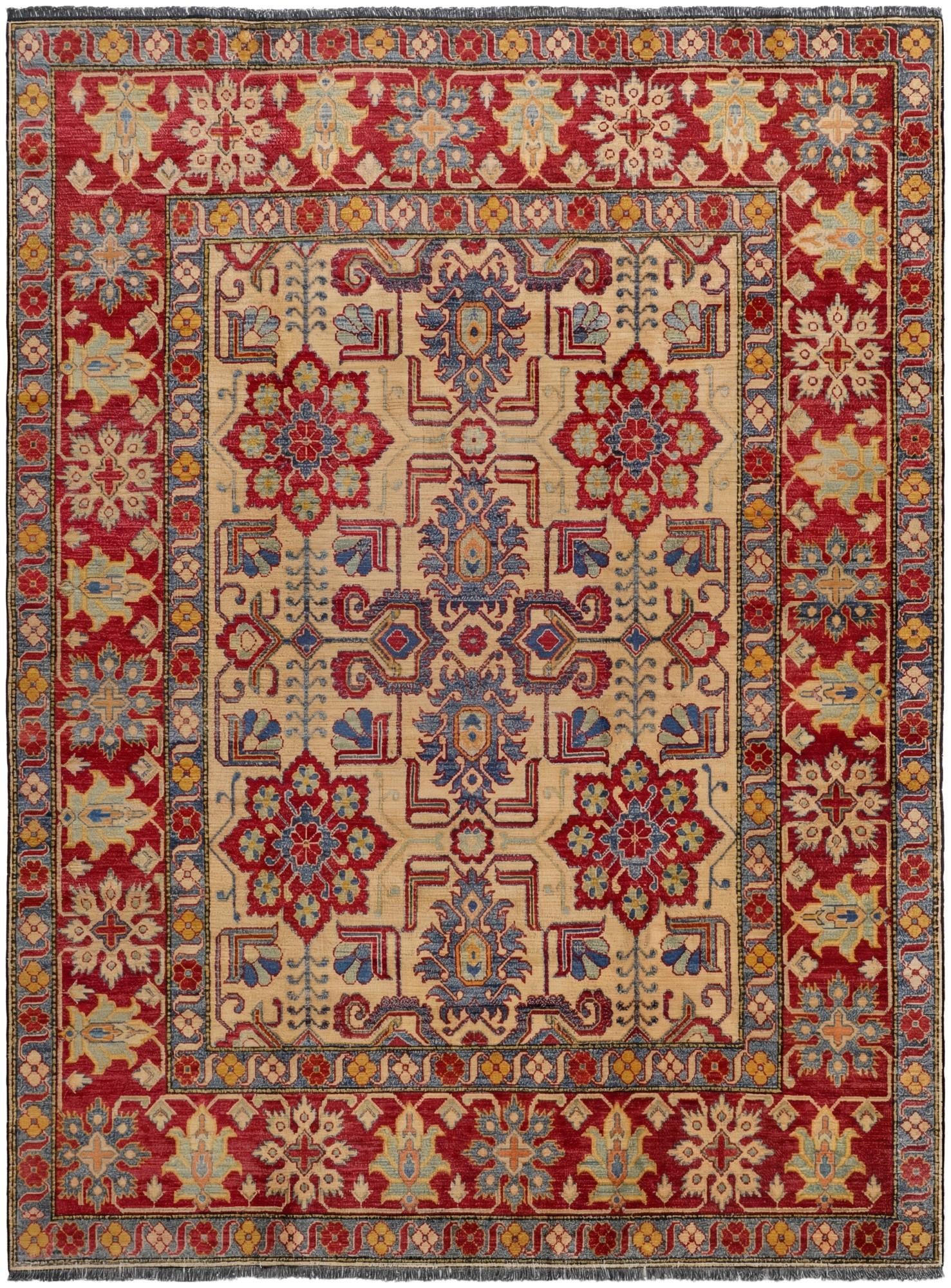 7' 6 x 10' Hand Knotted Kazak Rug