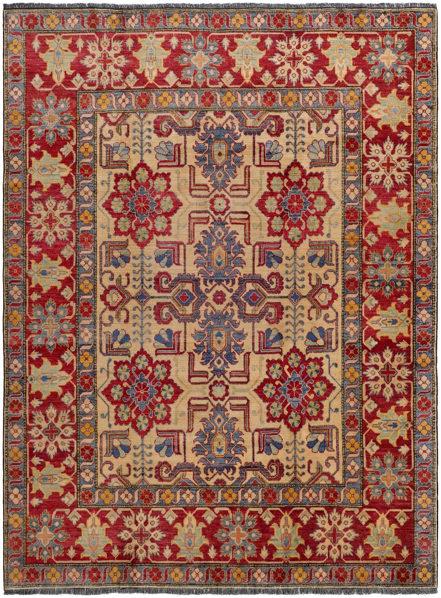 7' 6 x 10' Hand Knotted Kazak Rug