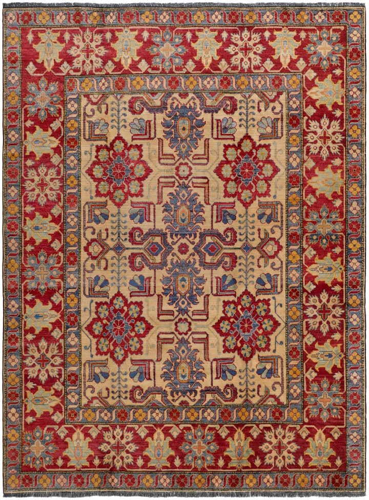 7' 6 x 10' Hand Knotted Kazak Rug