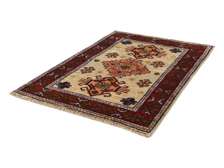 Detail image of 2' x 2' 10 Hand Knotted Kazak Rug