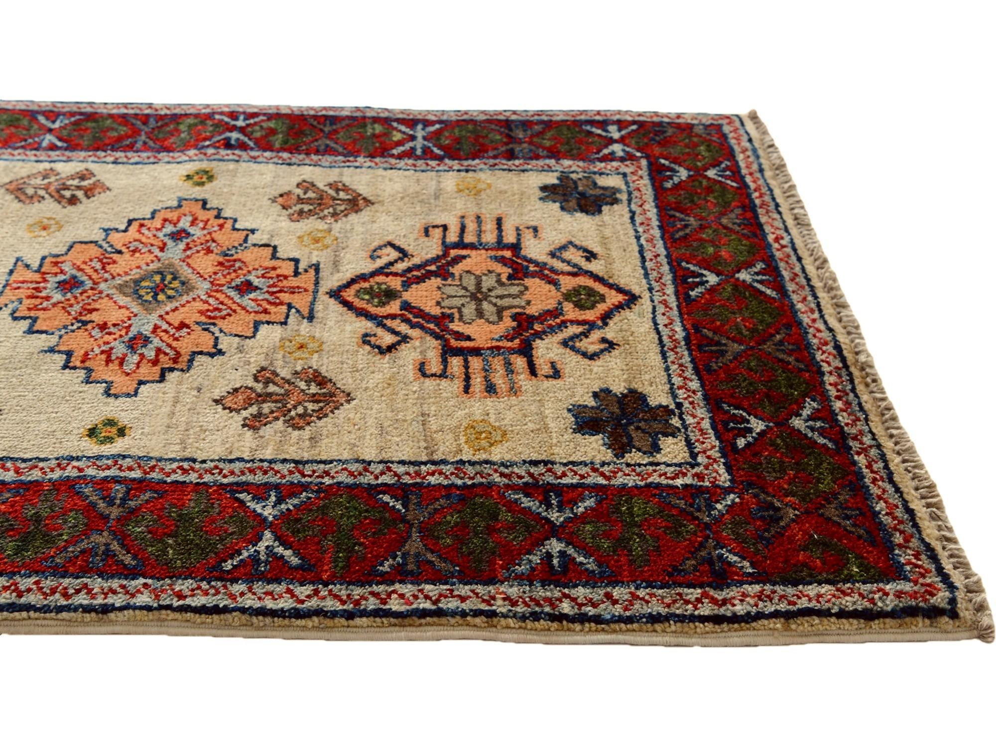 2' x 2' 10 Hand Knotted Kazak Rug