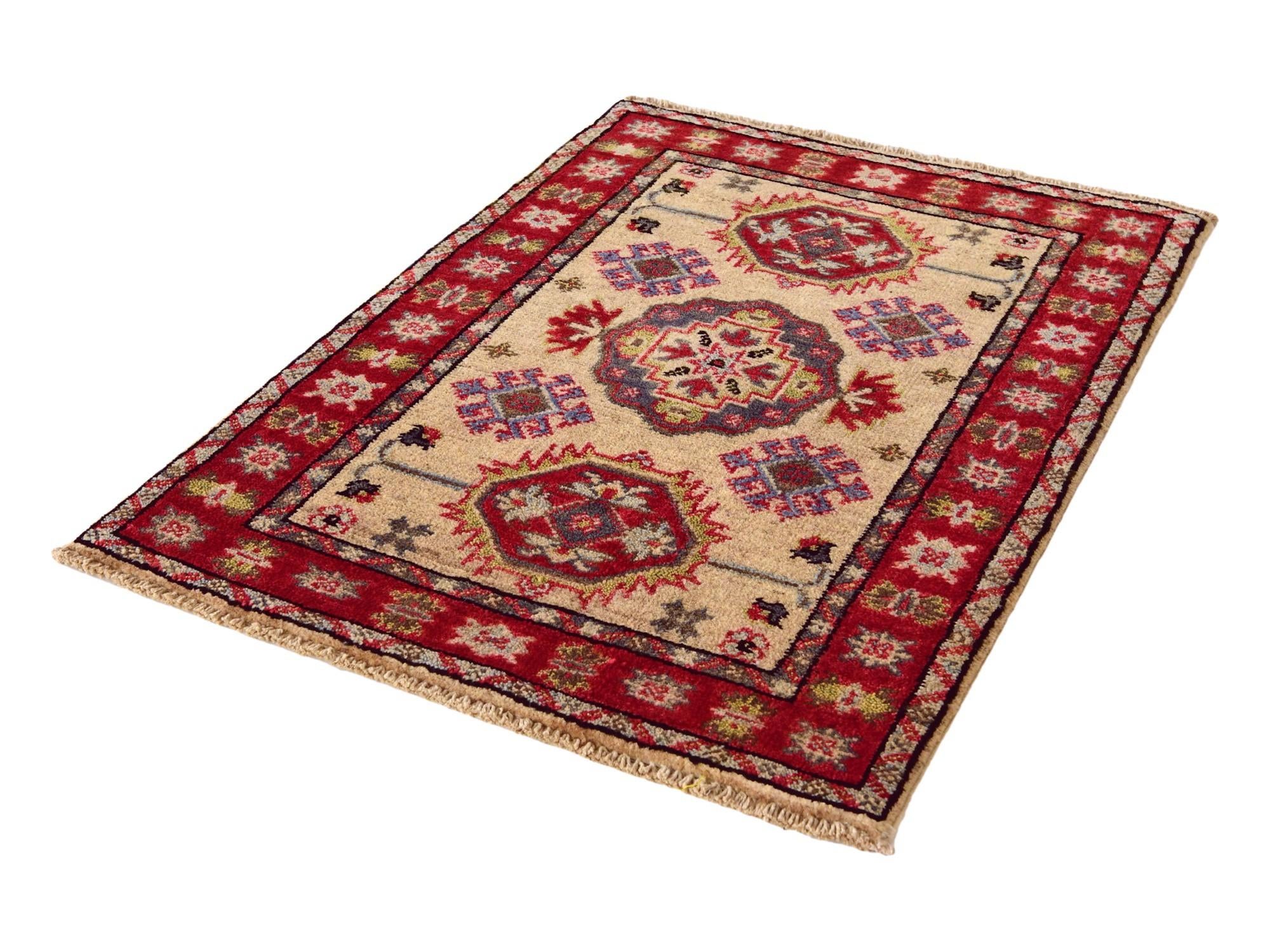 1' 11 x 2' 10 Hand Knotted Kazak Rug