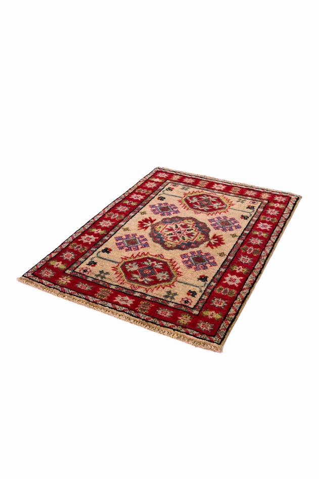 Detail image of 1' 11 x 2' 10 Hand Knotted Kazak Rug