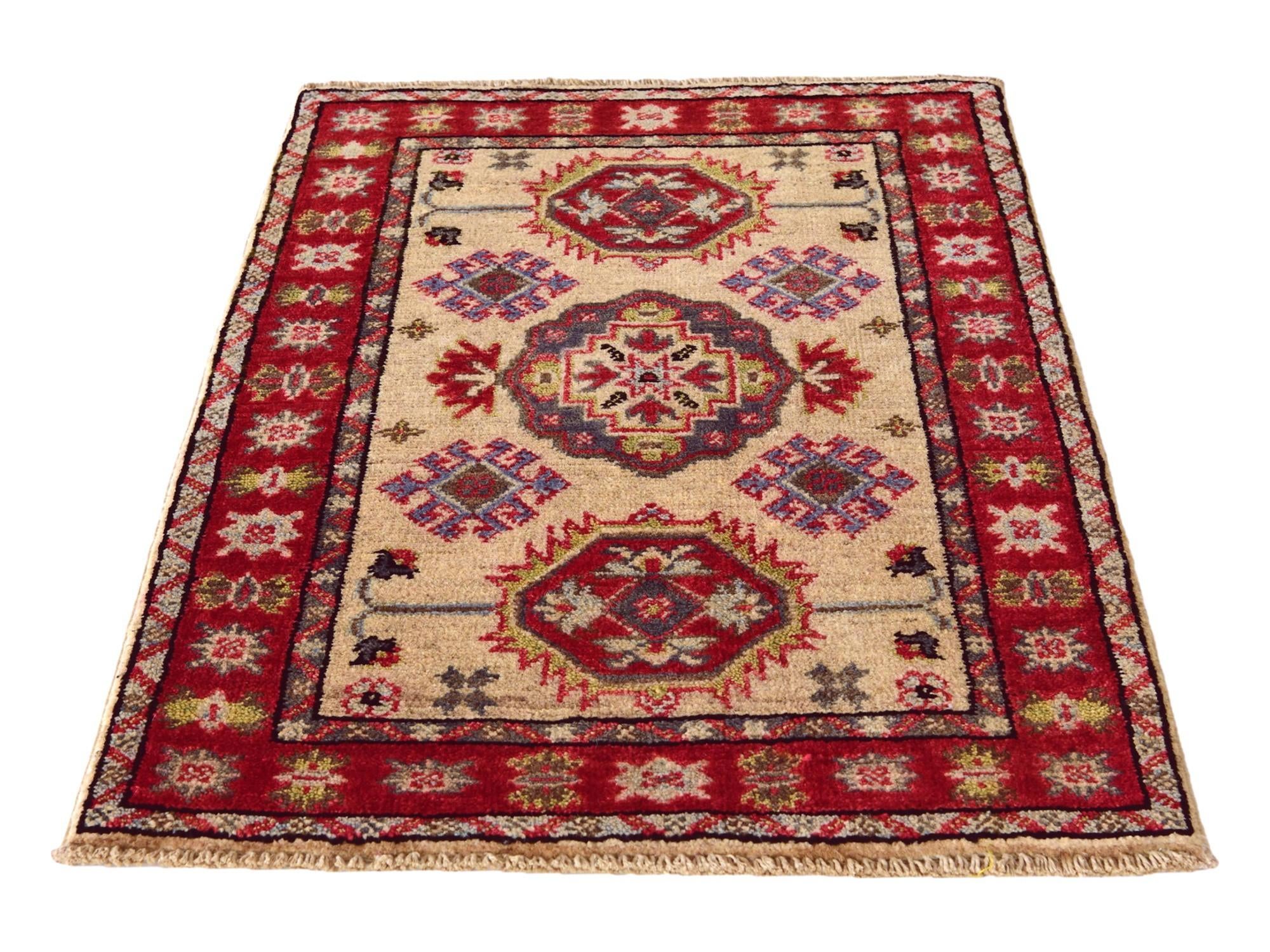 1' 11 x 2' 10 Hand Knotted Kazak Rug