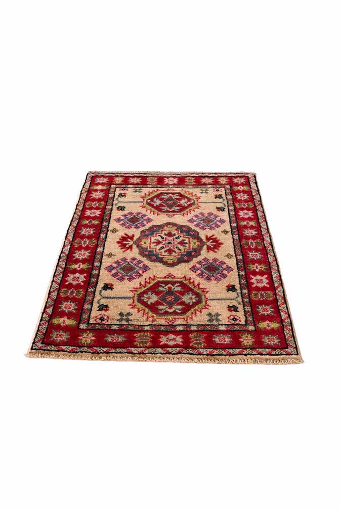 1' 11 x 2' 10 Hand Knotted Kazak Rug