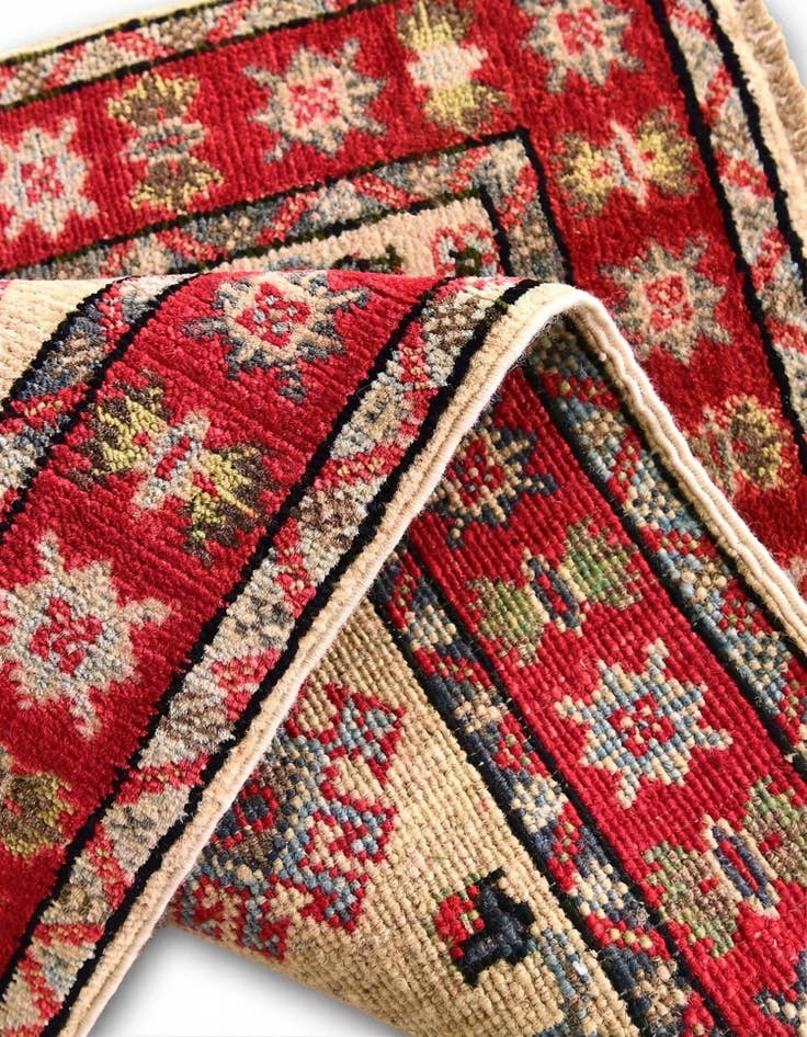 Detail image of 1' 11 x 2' 10 Hand Knotted Kazak Rug