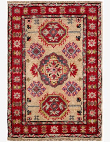 1' 11 x 2' 10 Hand Knotted Kazak Rug