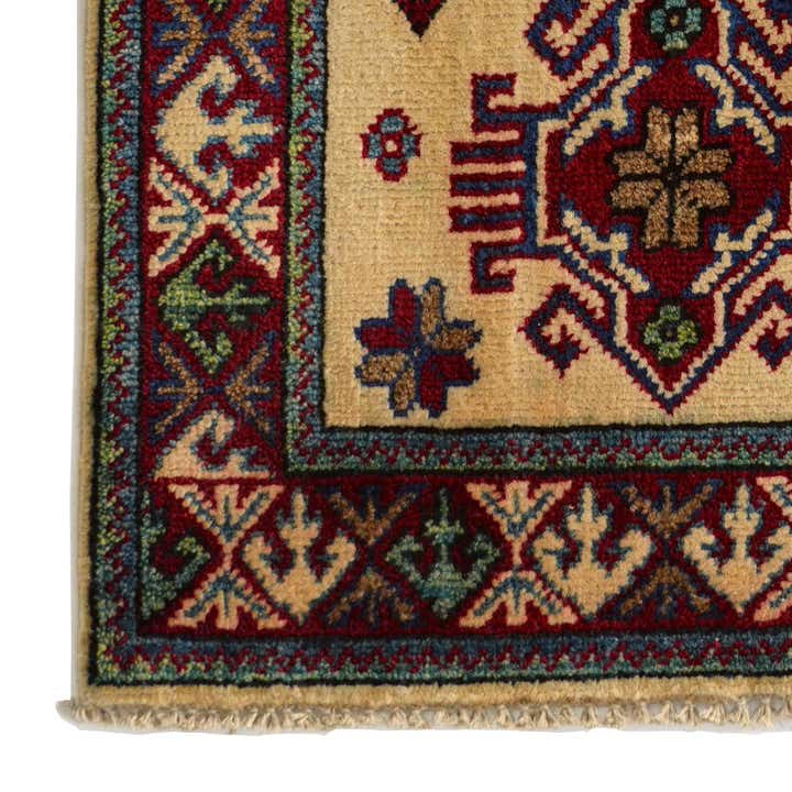 1' 11 x 3' 3 Hand Knotted Kazak Rug
