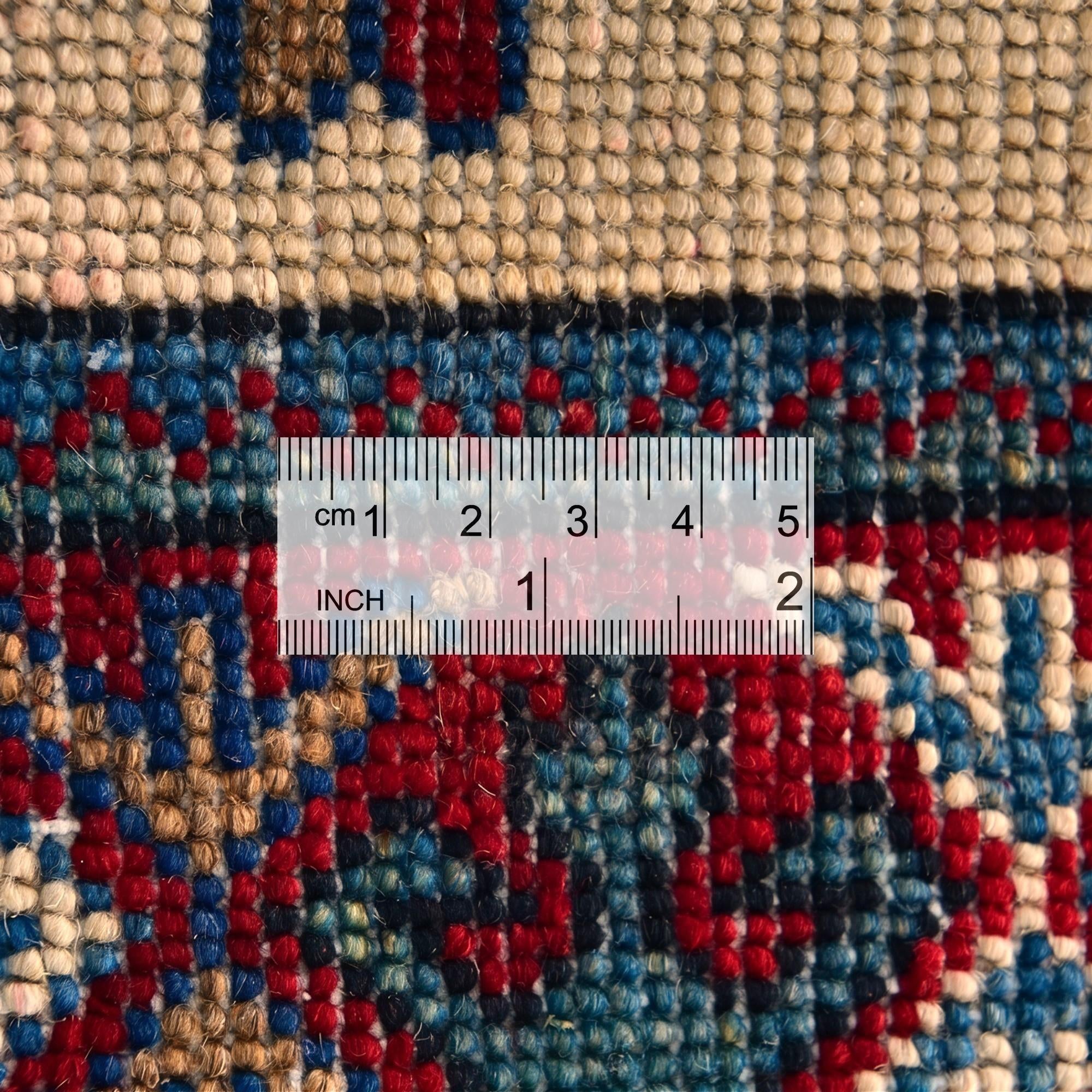1' 11 x 3' 3 Hand Knotted Kazak Rug