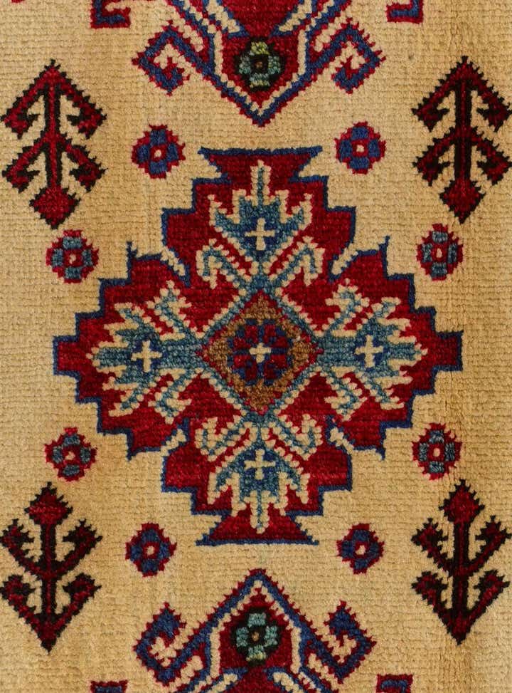 1' 11 x 3' 3 Hand Knotted Kazak Rug