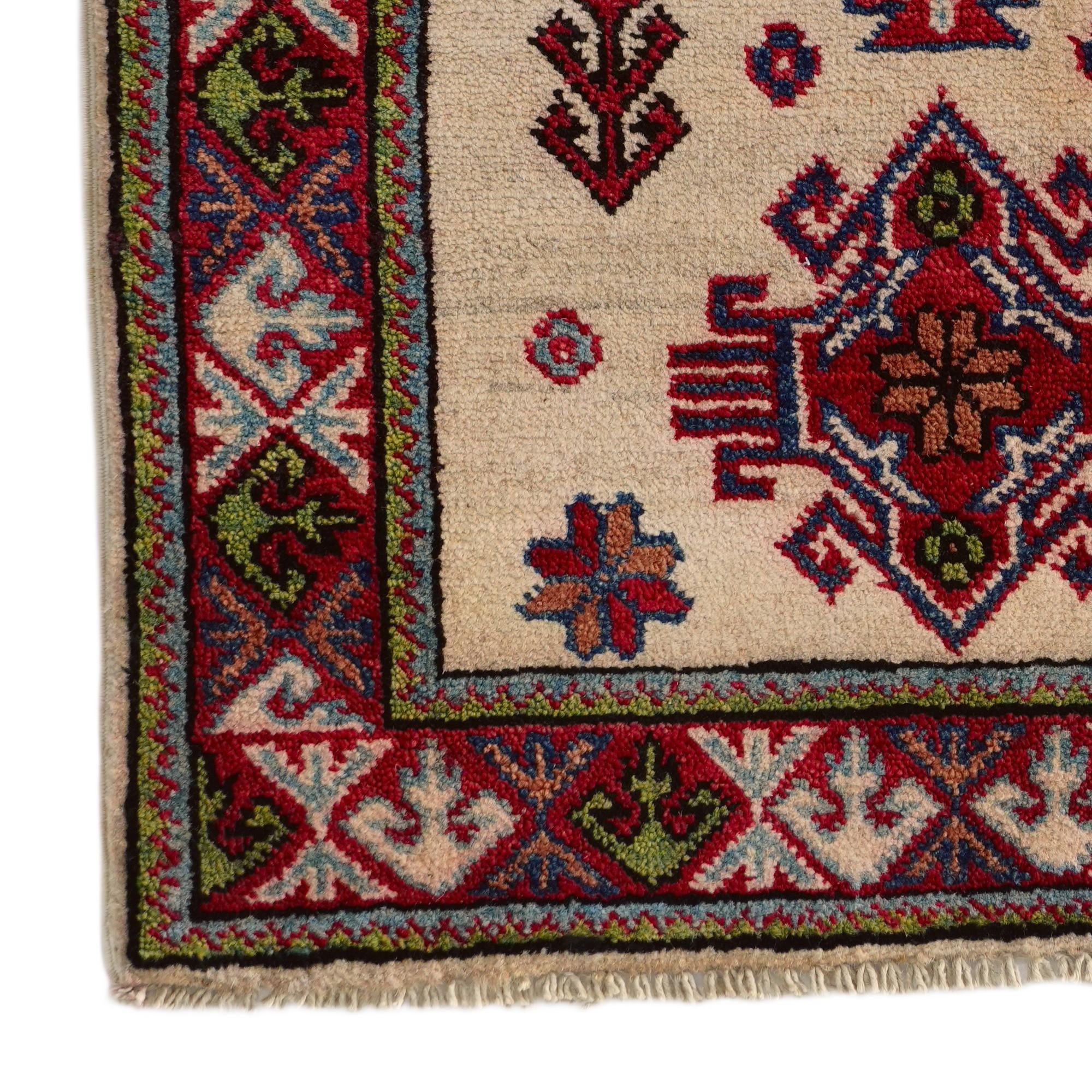 2' 2 x 3' Hand Knotted Kazak Rug