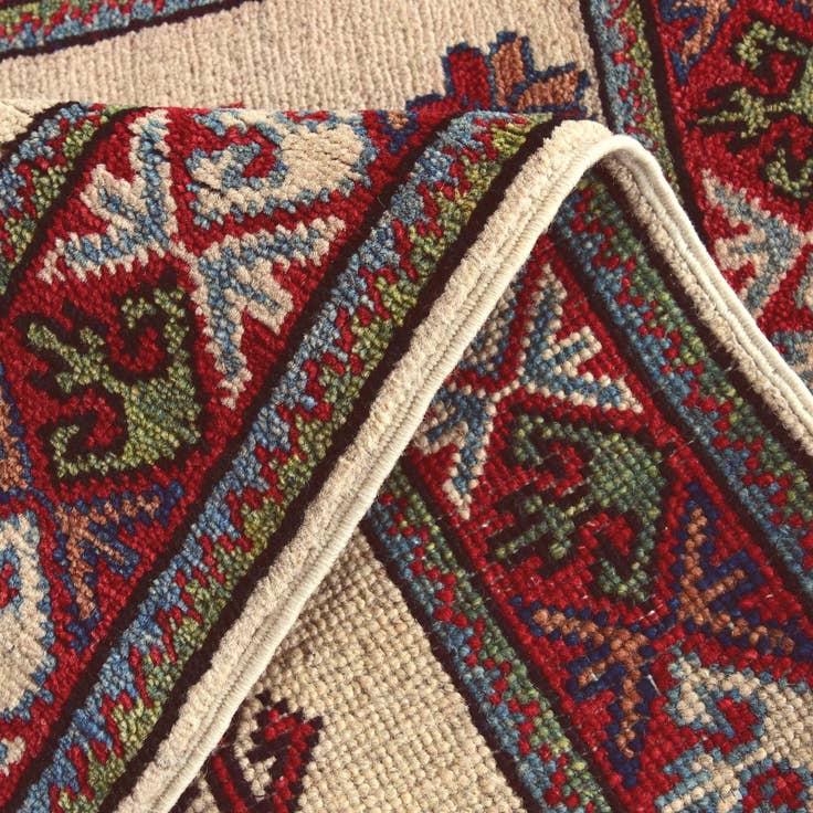 Detail image of 2' 2 x 3' Hand Knotted Kazak Rug