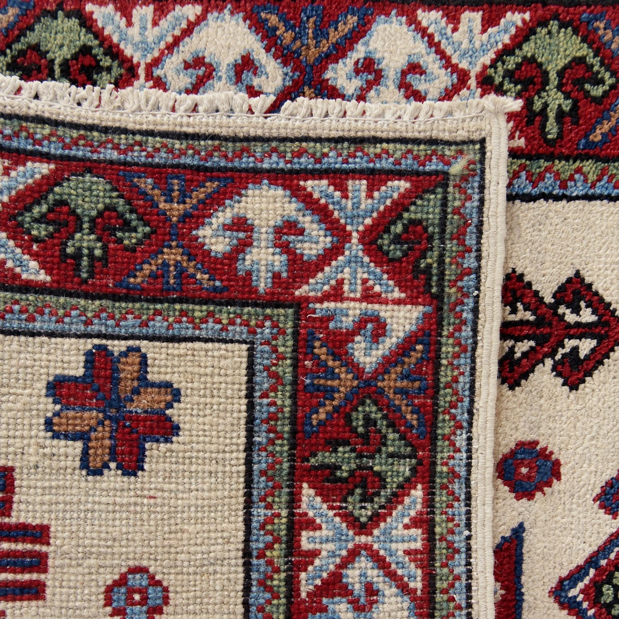 65cm x 90cm Hand Knotted Kazak Rug