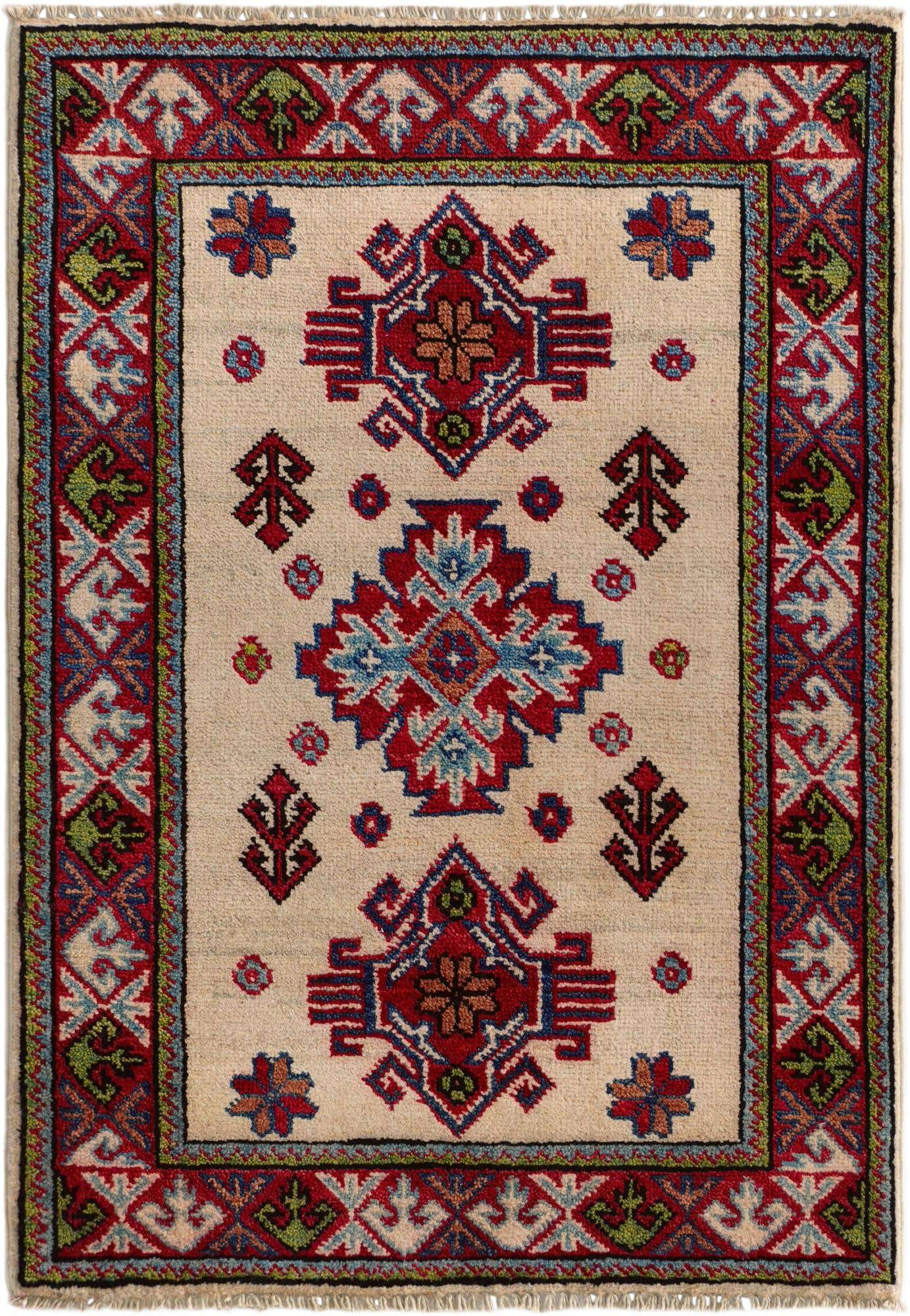 2' 2 x 3' Hand Knotted Kazak Rug