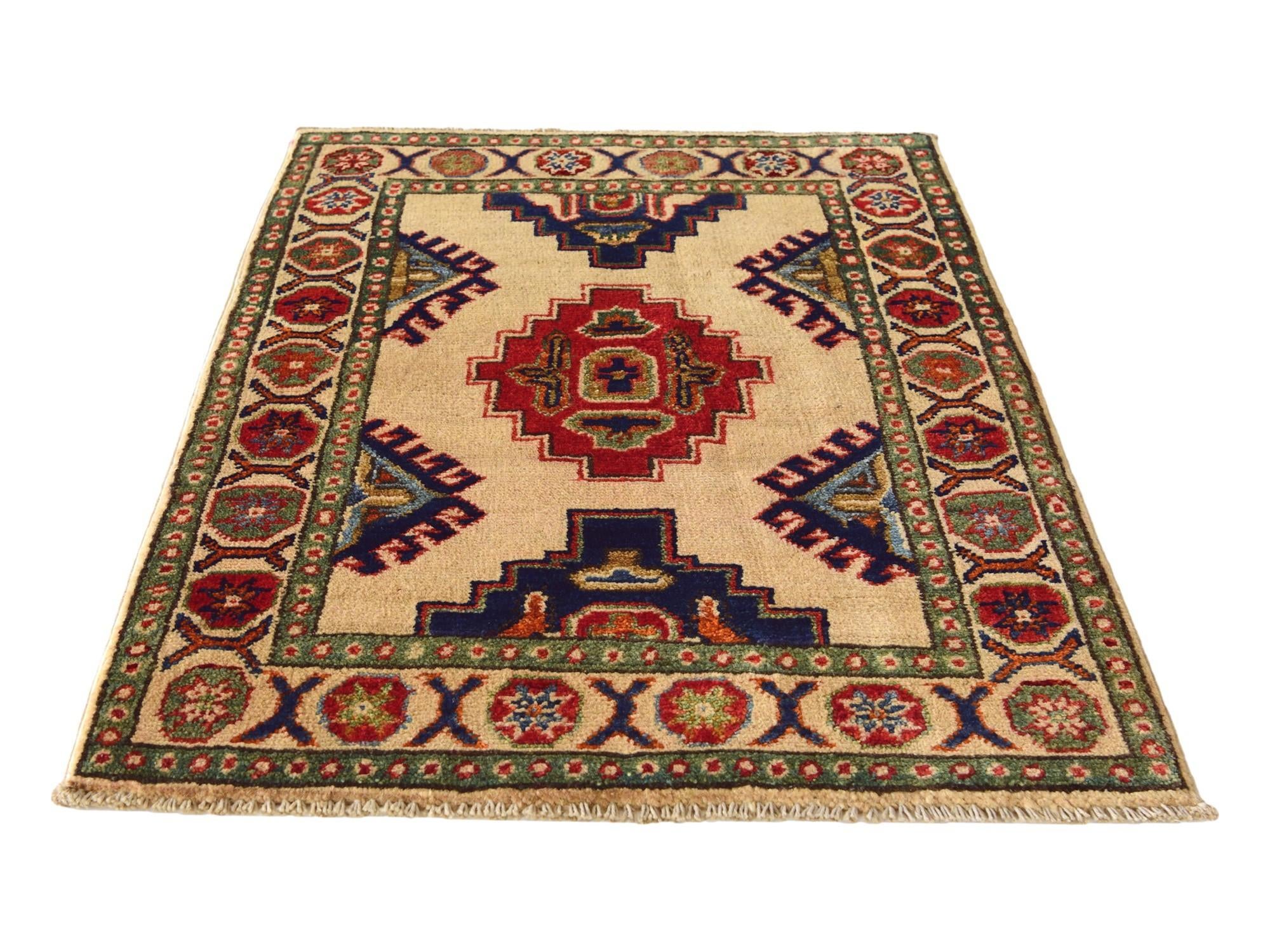 2' x 2' 9 Hand Knotted Kazak Rug