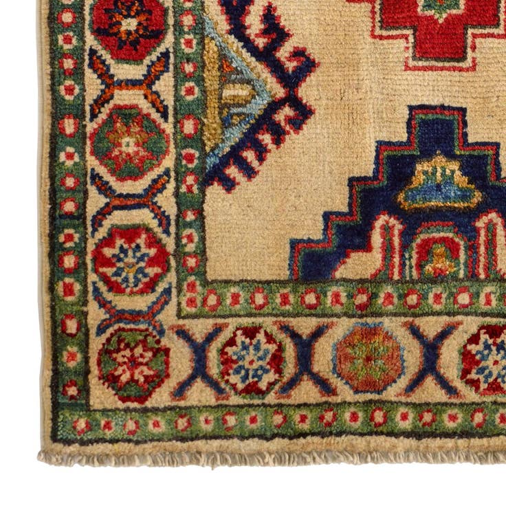 Detail image of 2' x 2' 9 Hand Knotted Kazak Rug