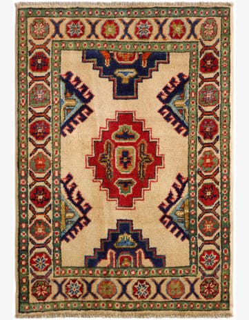 2' x 2' 9 Hand Knotted Kazak Rug