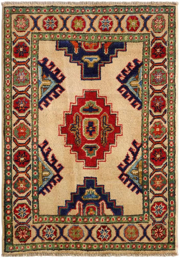 2' x 2' 9 Hand Knotted Kazak Rug