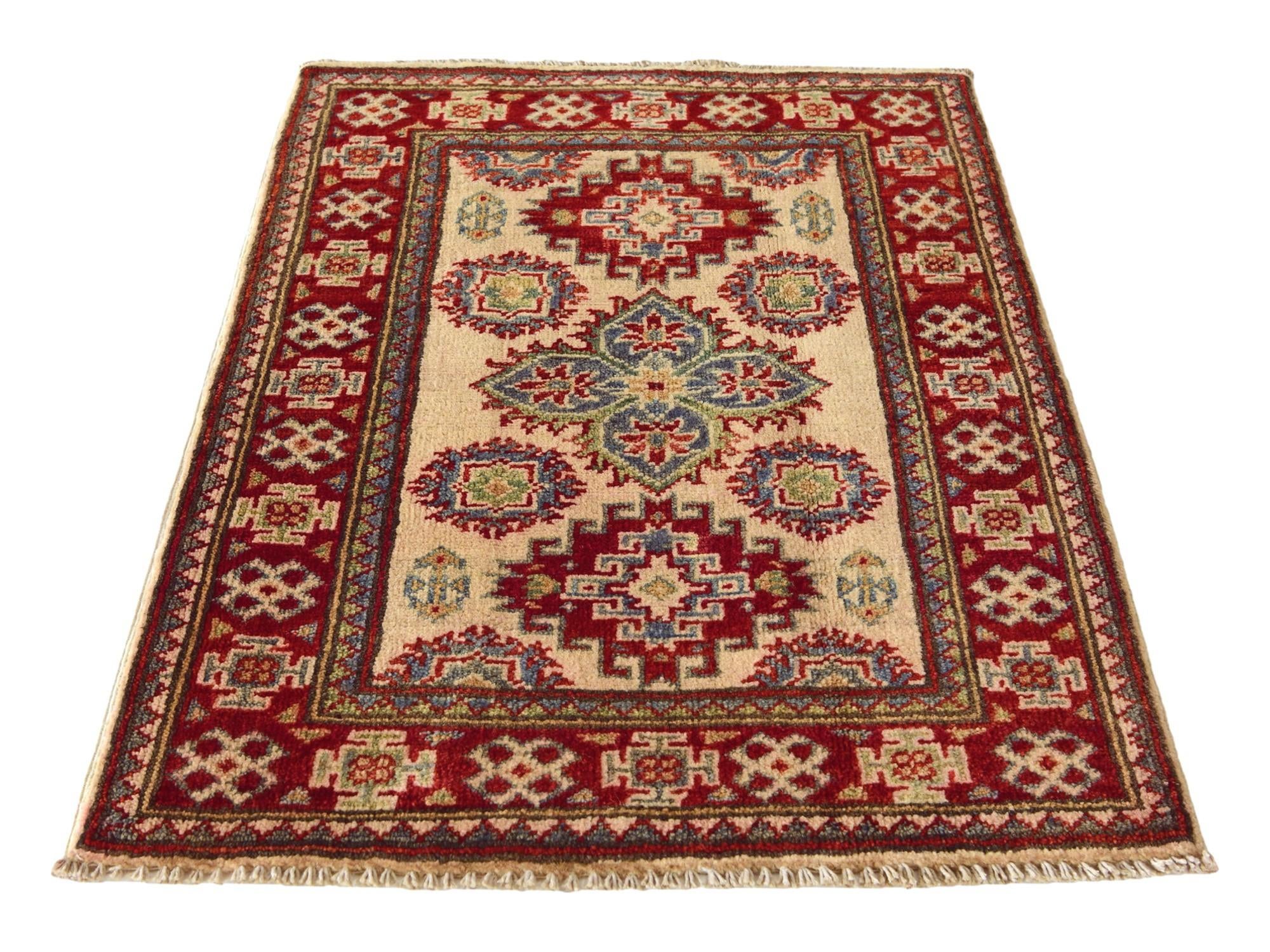 2' 2 x 3' Hand Knotted Kazak Rug