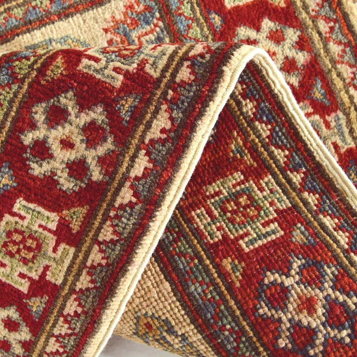 Detail image of 2' 2 x 3' Hand Knotted Kazak Rug