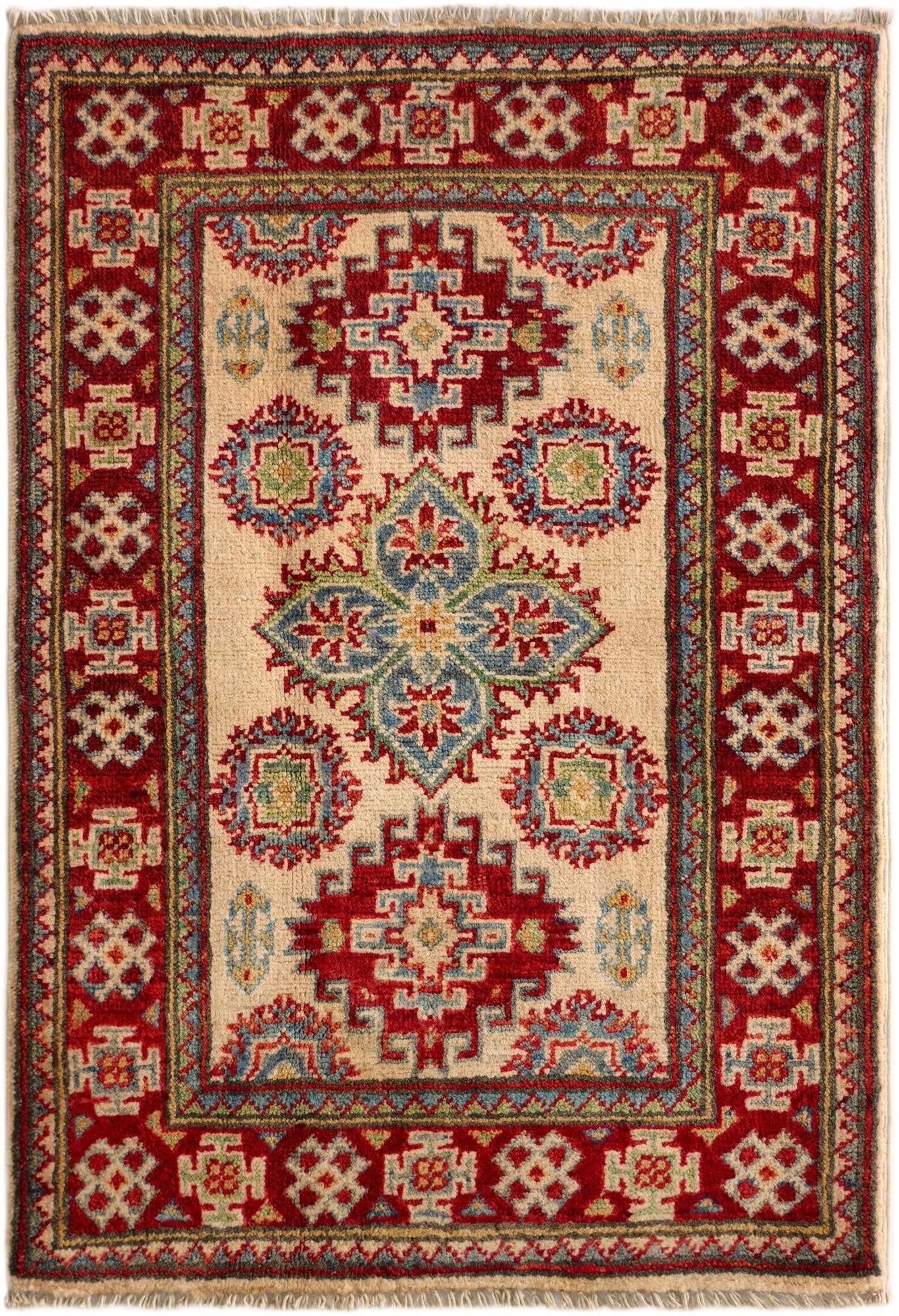 2' 2 x 3' Hand Knotted Kazak Rug