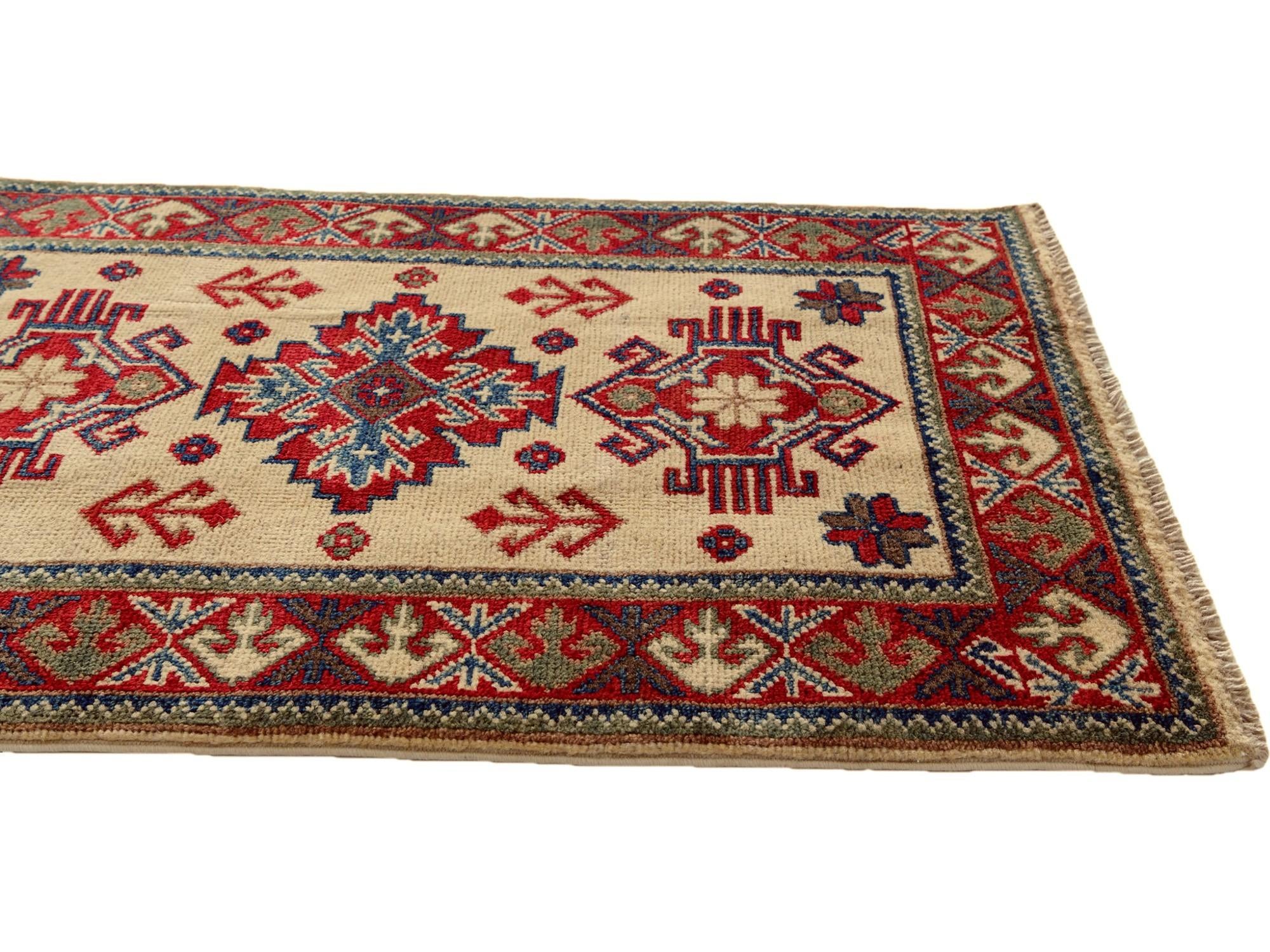 2' x 3' Hand Knotted Kazak Rug