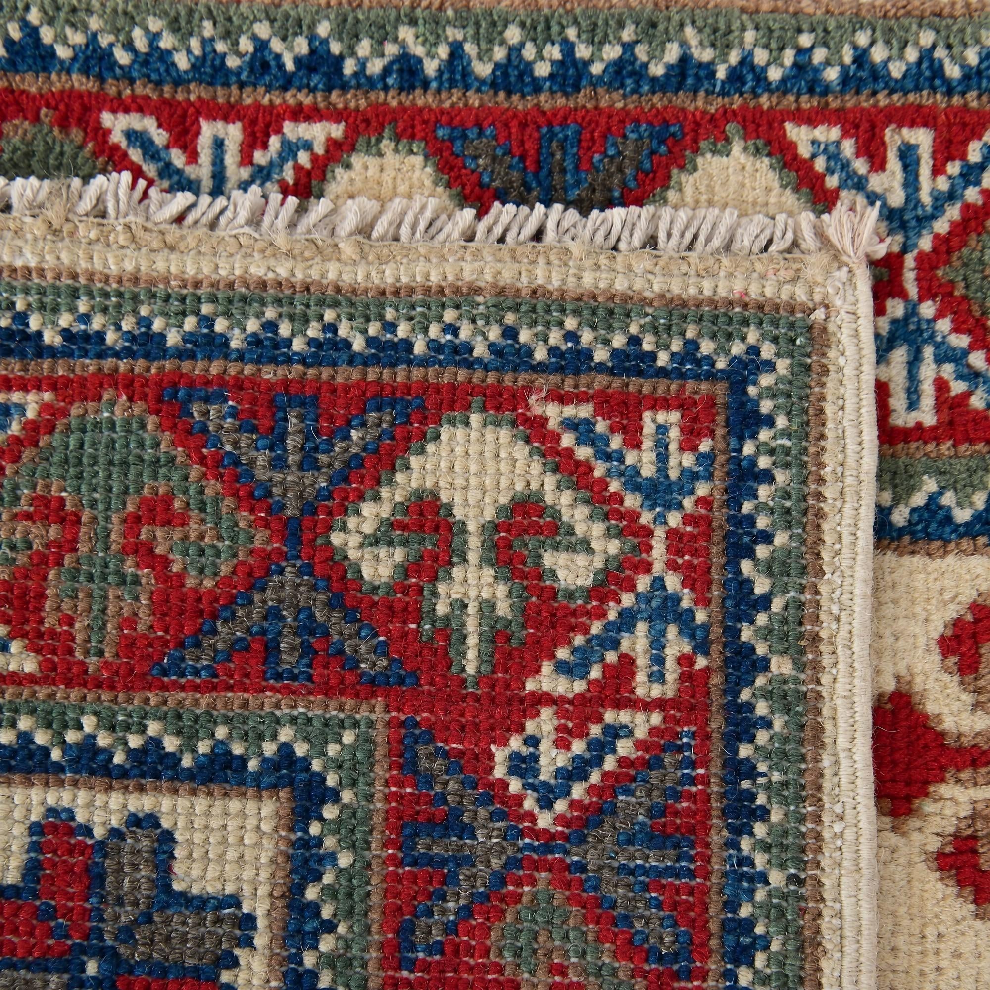 60cm x 90cm Hand Knotted Kazak Rug