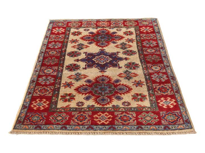 2' 8 x 4' Hand Knotted Kazak Rug