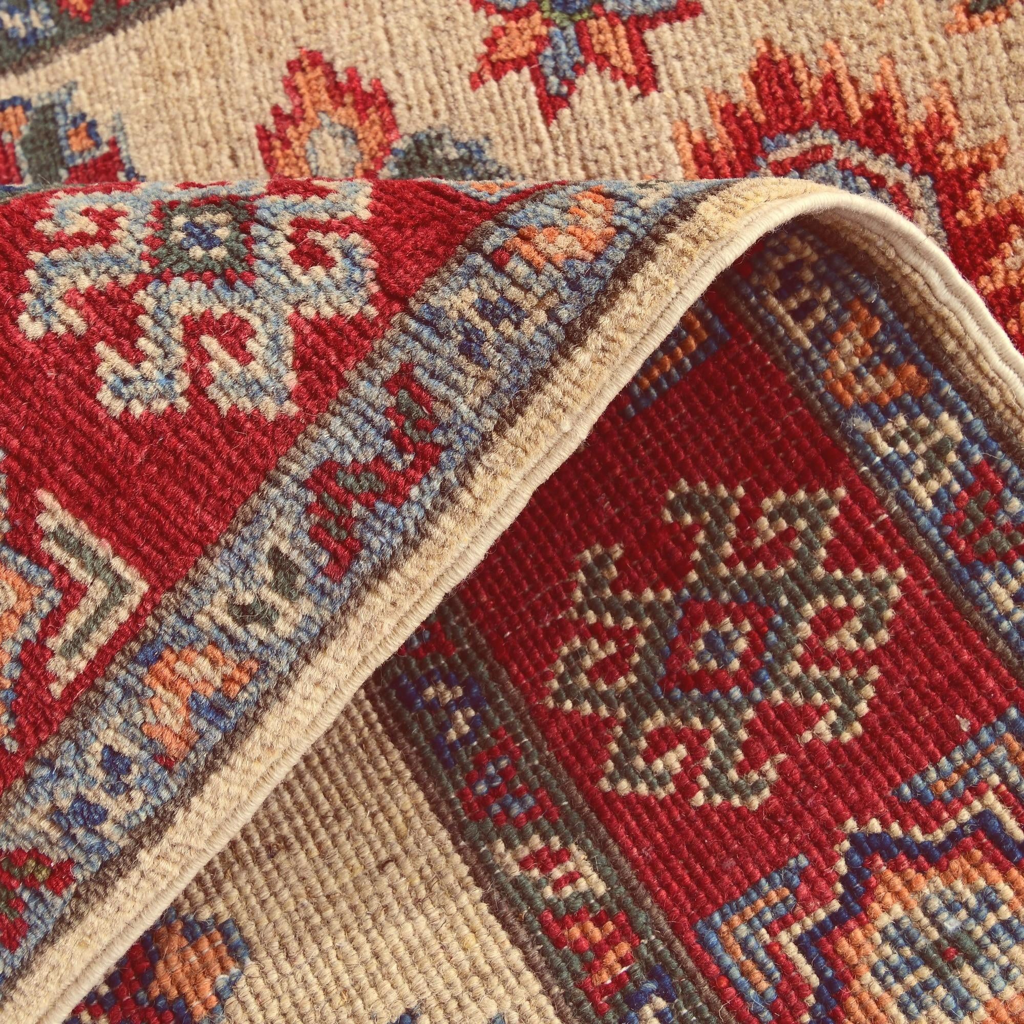 2' 8 x 4' Hand Knotted Kazak Rug