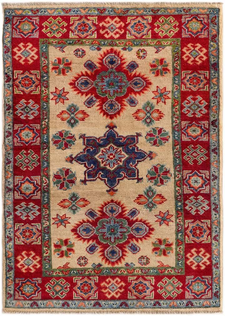 2' 8 x 4' Hand Knotted Kazak Rug