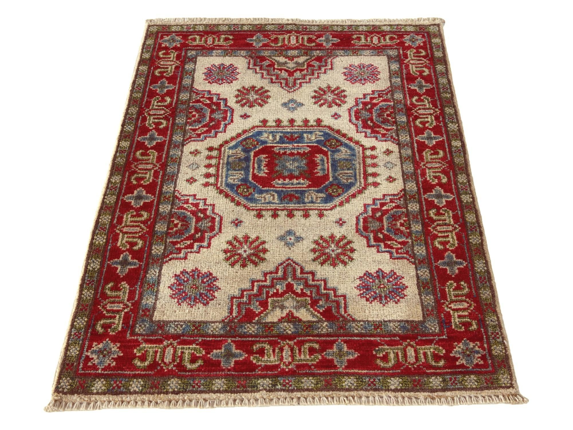 2' x 2' 11 Hand Knotted Kazak Rug
