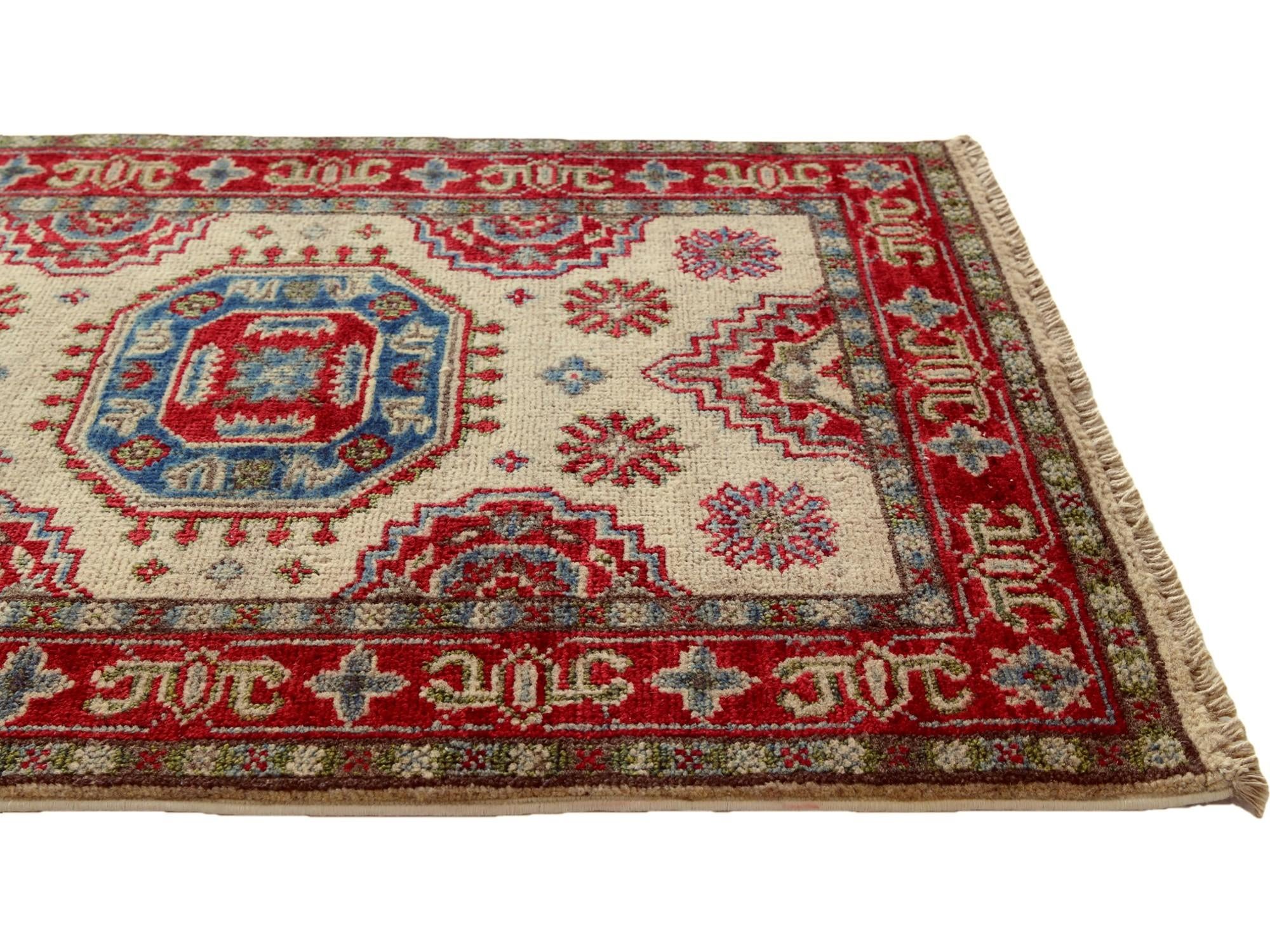 2' x 2' 11 Hand Knotted Kazak Rug