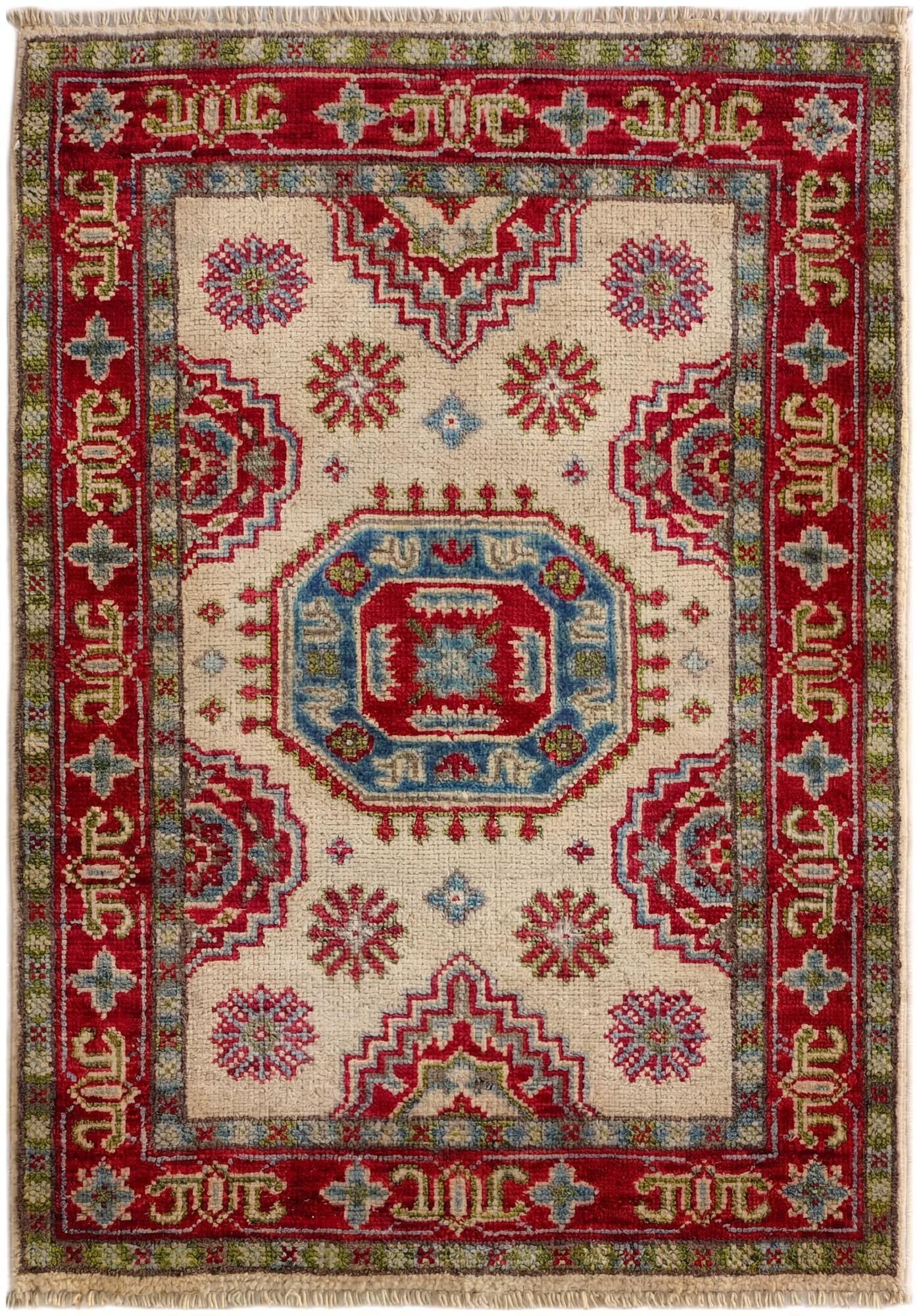 2' x 2' 11 Hand Knotted Kazak Rug