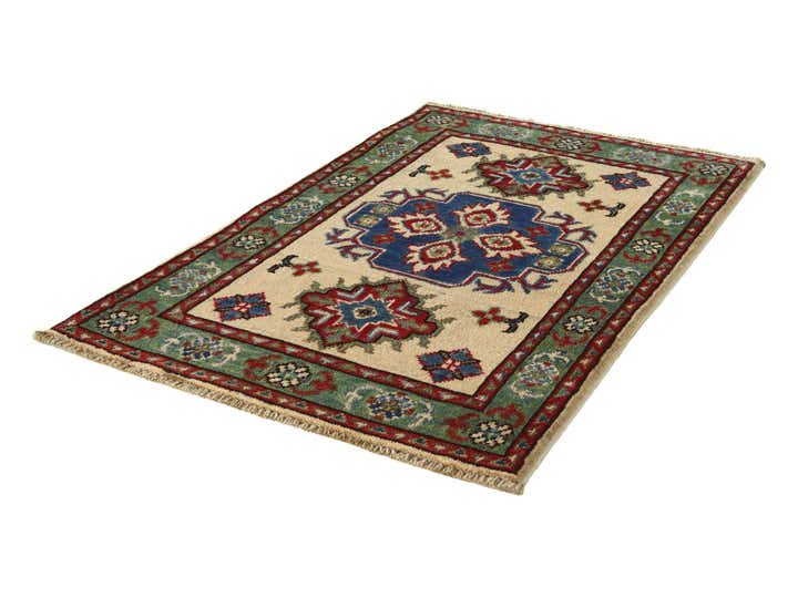 2' x 3' 1 Hand Knotted Kazak Rug