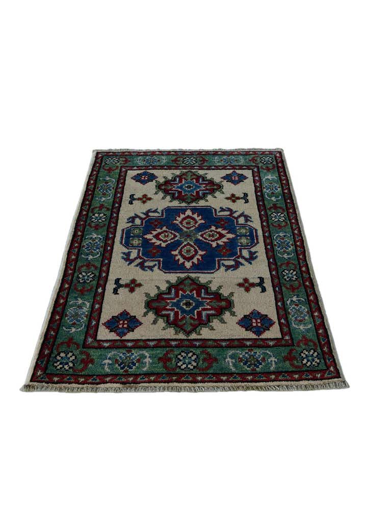 2' x 3' 1 Hand Knotted Kazak Rug