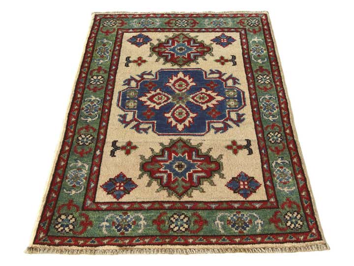 2' x 3' 1 Hand Knotted Kazak Rug