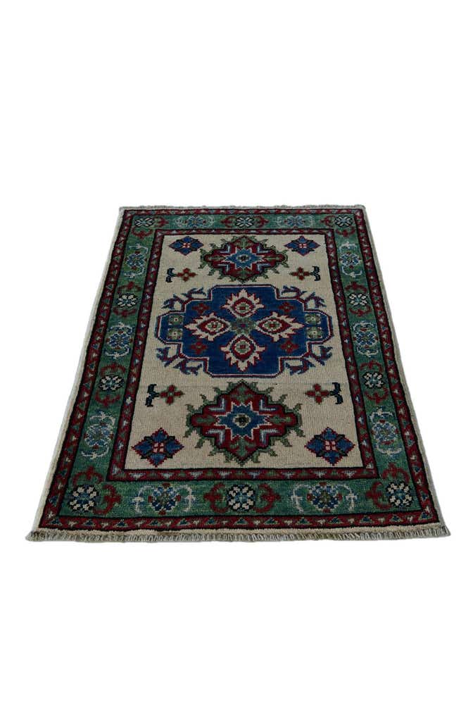2' x 3' 1 Hand Knotted Kazak Rug